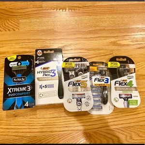 Lot of 5 Men Razors